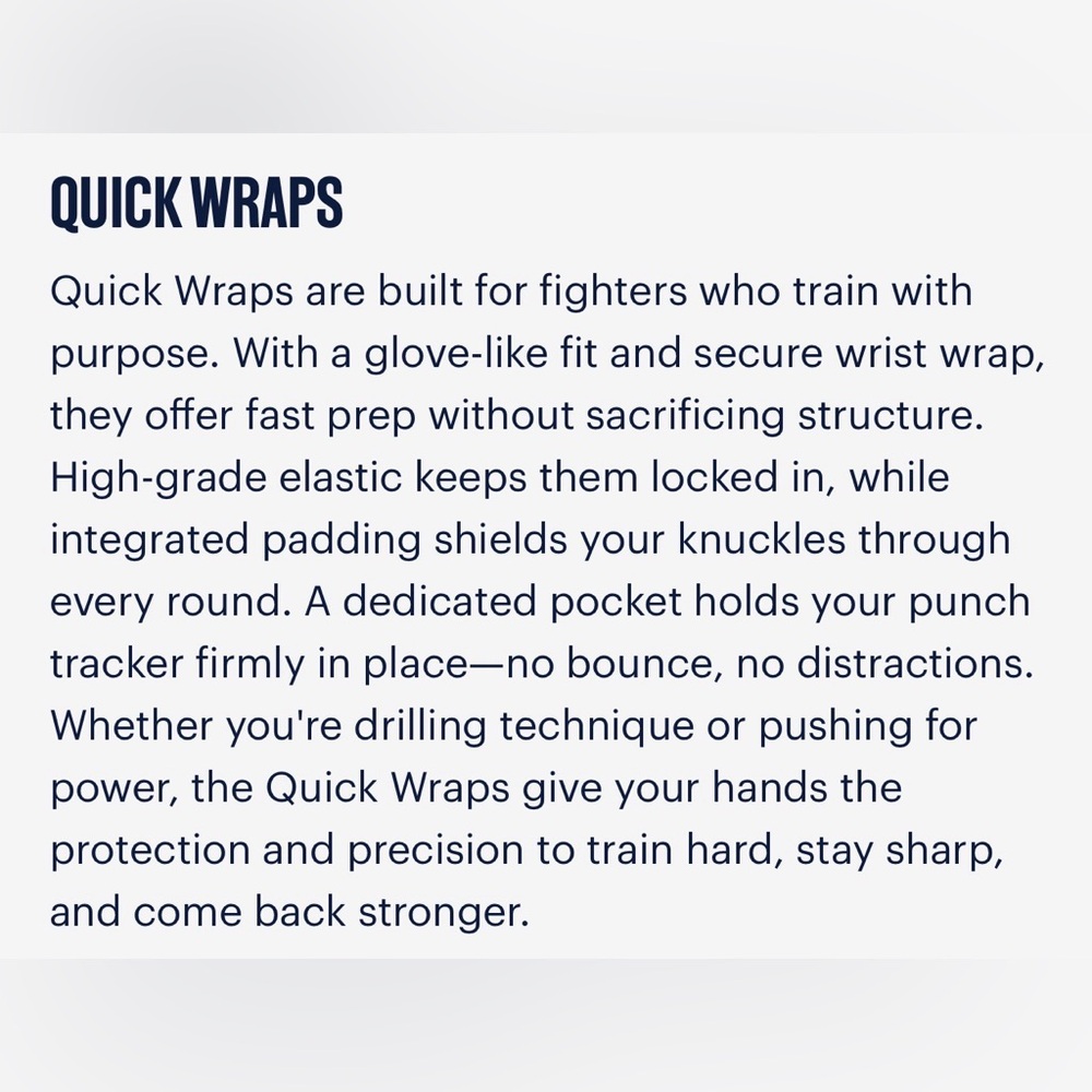 Sz large Fight Camp Quick Wraps - Picture 5 of 7